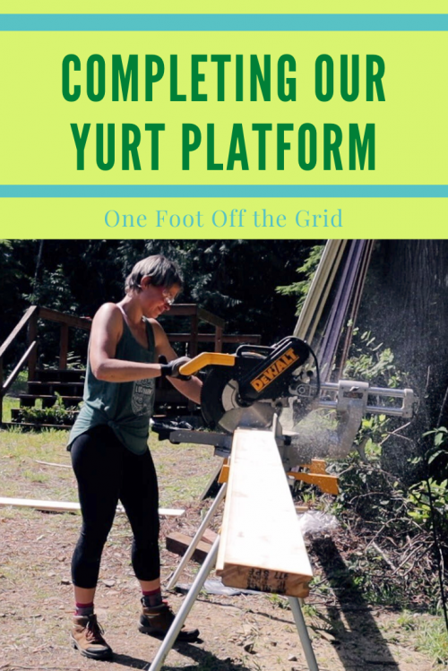 Completing our Yurt Platform Pinterest Graphic